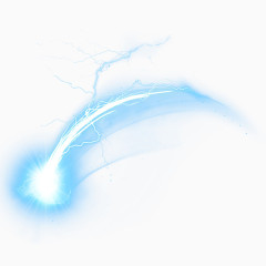 淡蓝色爆炸型炫光