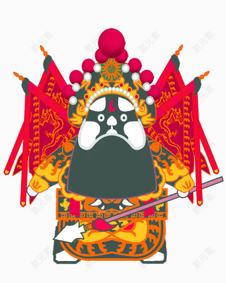 京剧 卡通 人物 
