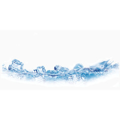 蓝色冰水效果