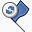 国旗蓝色的分享ChalkWork-information-Management-icons