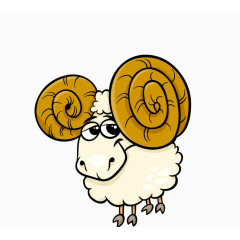 卡通盘羊