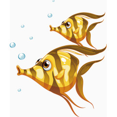 黄色条纹小丑鱼