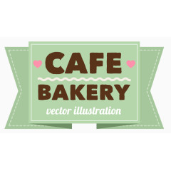 小清新绿色便签矢量