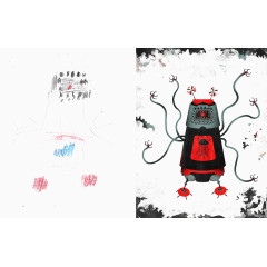 彩绘图案机器人