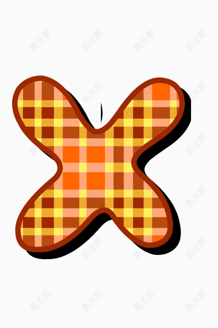 趣味创意字母X