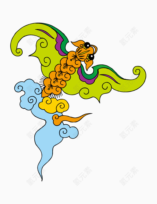 卡通中国吉祥图案元素