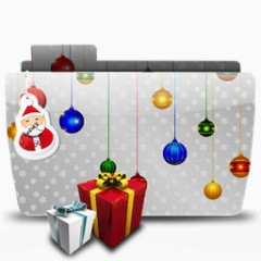 文件夹圣诞礼物图标