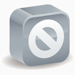 停止被禁止的3 d-web-icons