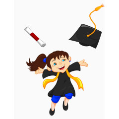 毕业卡通图
