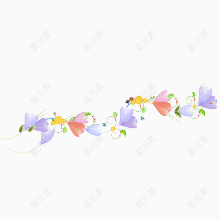 手绘唯美花朵