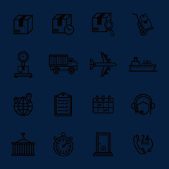 传送投递线条集合元素