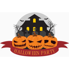 万圣南瓜头与城堡派对