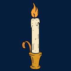 卡通手绘蜡烛