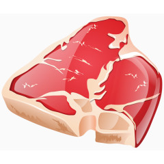 食物肉类精肉手绘