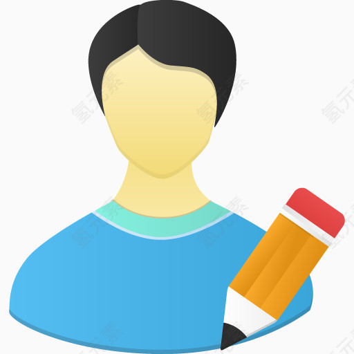 男性用户编辑图标