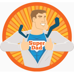 超人超级奶爸图标素材