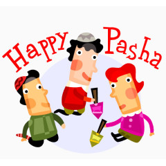 快乐地玩沙子的孩子们