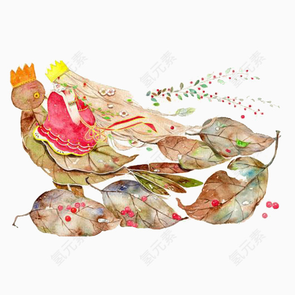 手绘卡通女孩
