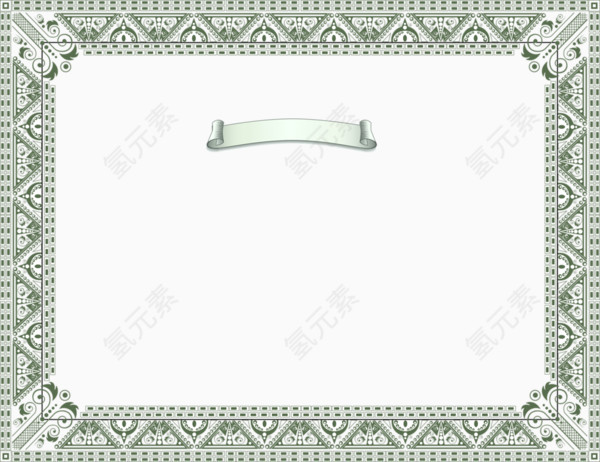 典雅花纹边框