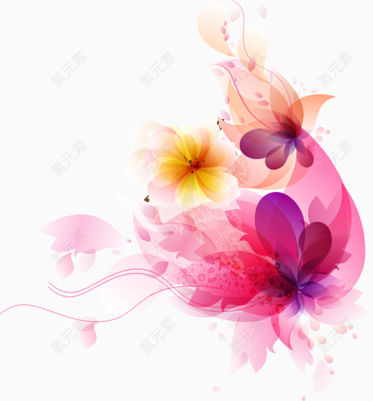 粉色浪漫花朵
