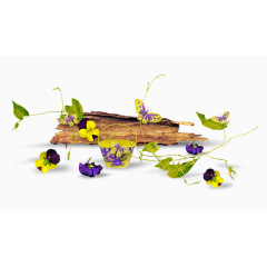 卡通花草矢量素材