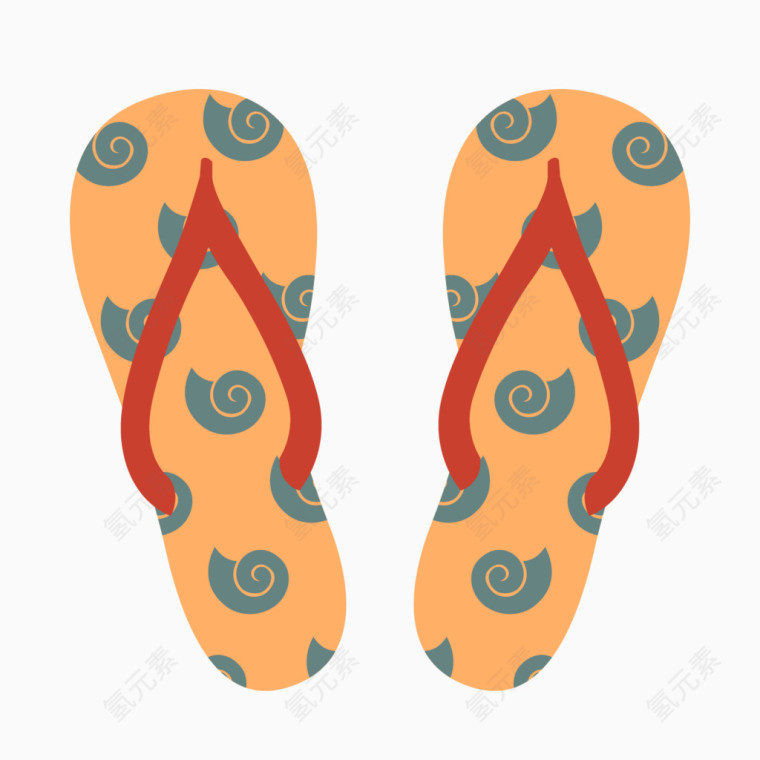 夏日元素插画