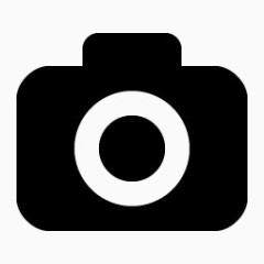 相机照片黑色默认图标