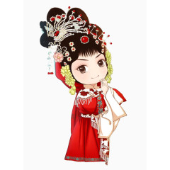 卡通京剧人物