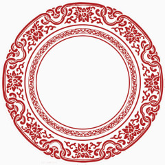 中国风复古镂空花纹底纹png素材