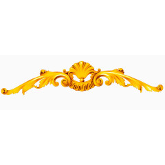 金色立体花纹边框