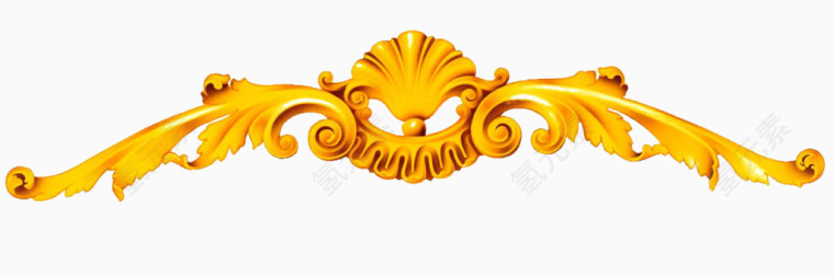 金色立体花纹边框