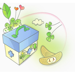 卡通医药箱