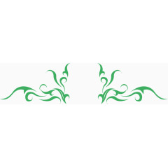 绿色花草底纹