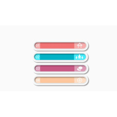 彩色PPT文本框模板