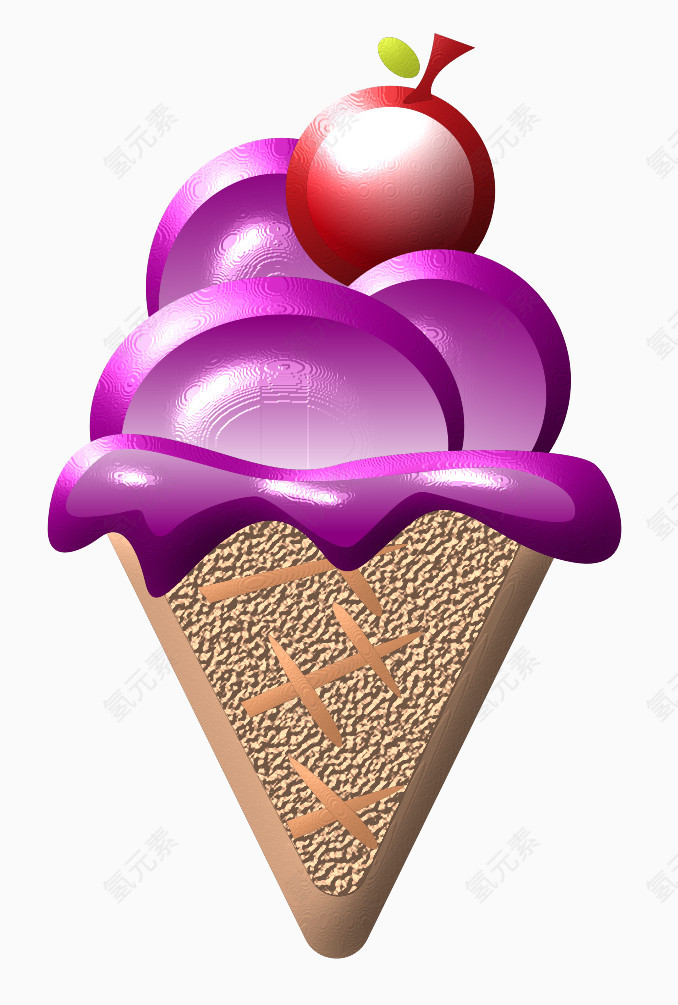 紫色立体感冰欺凌