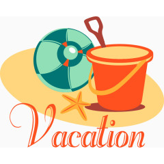 夏天渡假元素
