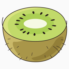 卡通简笔水果猕猴桃