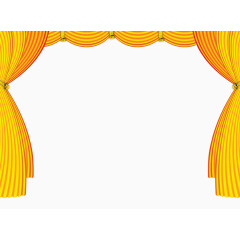 黄色舞台绸布