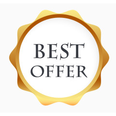 金色边框促销标签