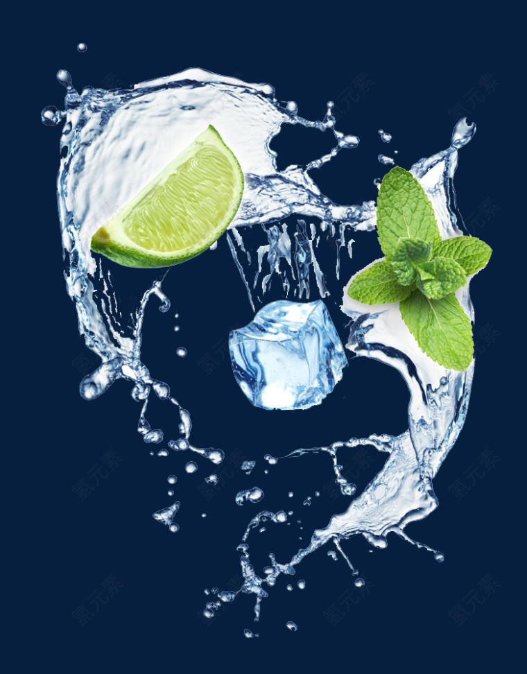 冰块与柠檬