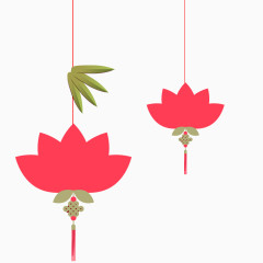 中国风荷叶灯笼