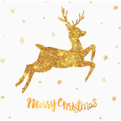圣诞金色小鹿