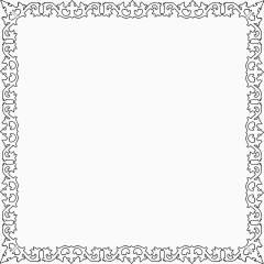 简约 黑白 边框