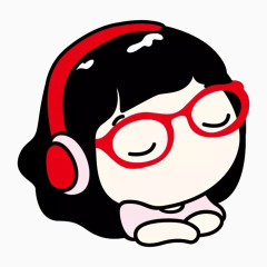 听音乐的小女孩