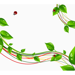 田园风元素装饰图片素材