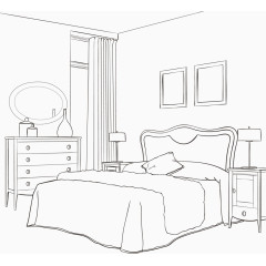 手绘卧室
