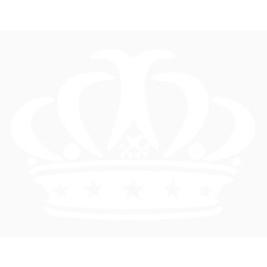 白色皇冠剪影矢量素材