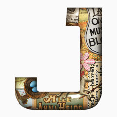 英文图案装饰字母