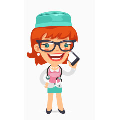 卡通职业医生人物