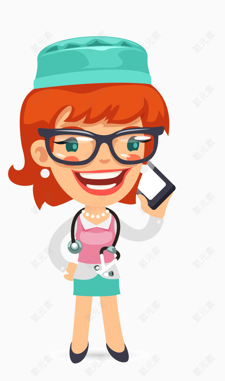 卡通职业医生人物